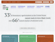 Tablet Screenshot of helpseducationfund.org